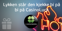 Lykken står den kjekke bi på CasinoLuck