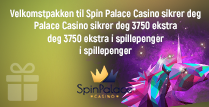 Velkomstpakken til Spin Palace Casino sikrer deg 3750 ekstra i spillepenger