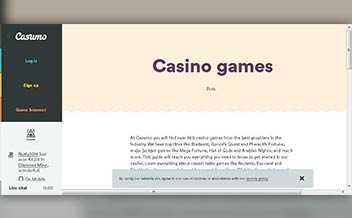 Screenshot 4 Casumo Casino