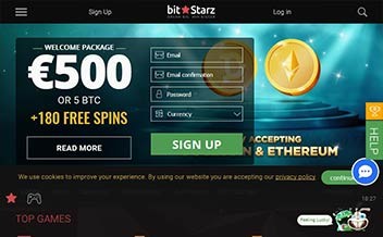 Screenshot 1 BitStarz Casino