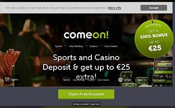 Screenshot 3 ComeOn Casino